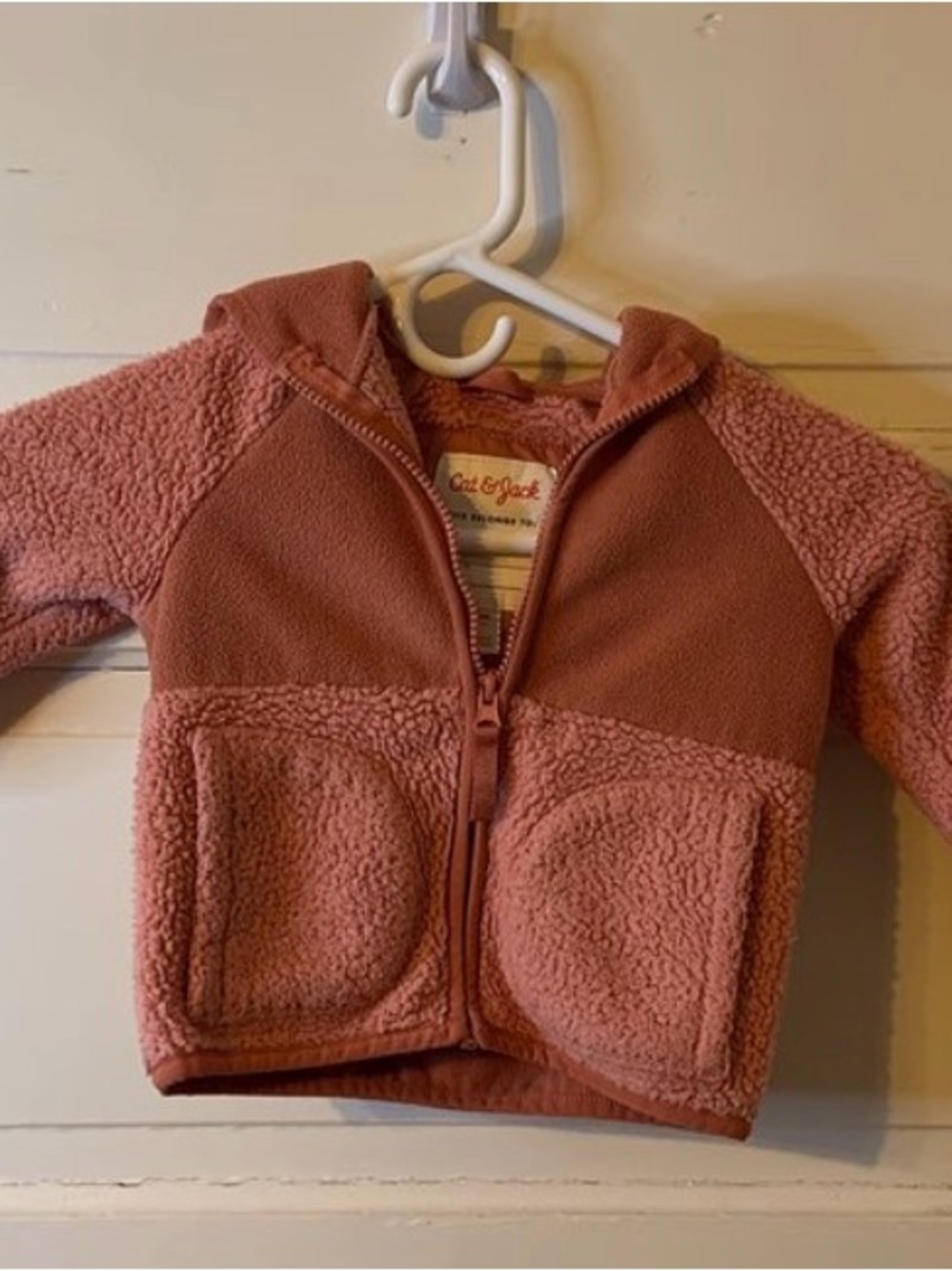 Cat & Jack Rose Pink Sherpa Zip Hoodie for Kids